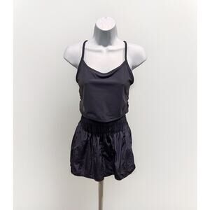 FP Movement High Rise Lined Short Purple Sz M & FP Movement Crop Top Purple Sz M